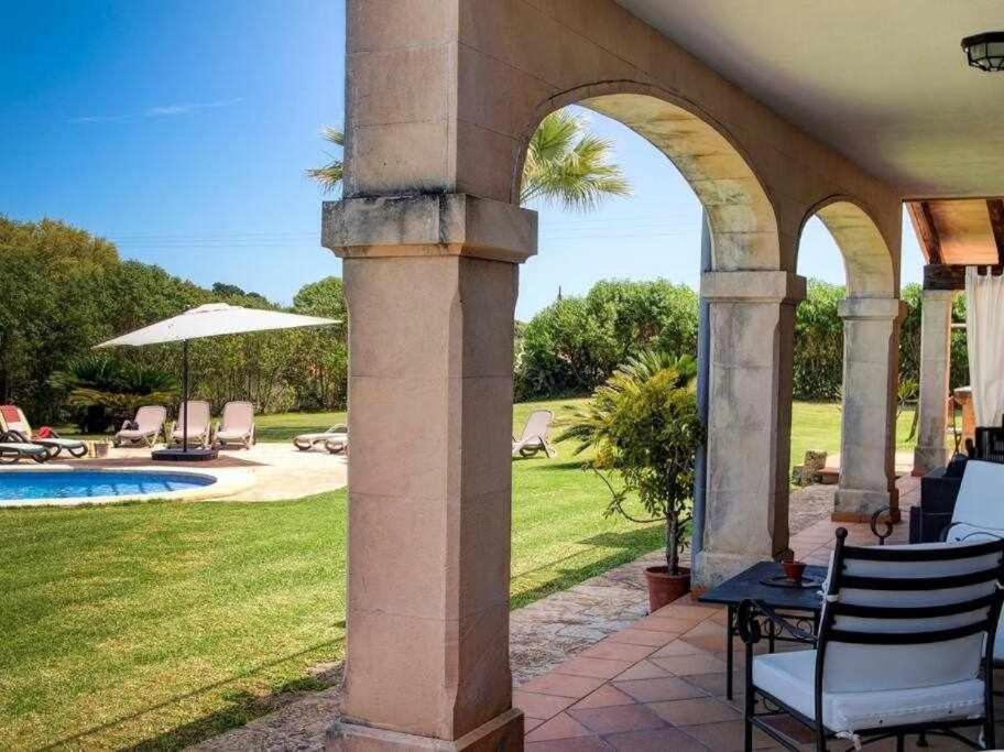 Ciclismo Y Golf Junto A La Playa Finca Son Sant Marti Gran Villa Muro Buitenkant foto