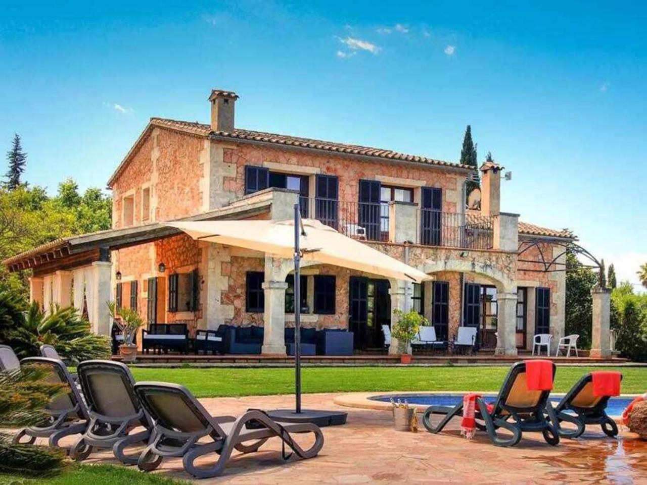 Ciclismo Y Golf Junto A La Playa Finca Son Sant Marti Gran Villa Muro Buitenkant foto
